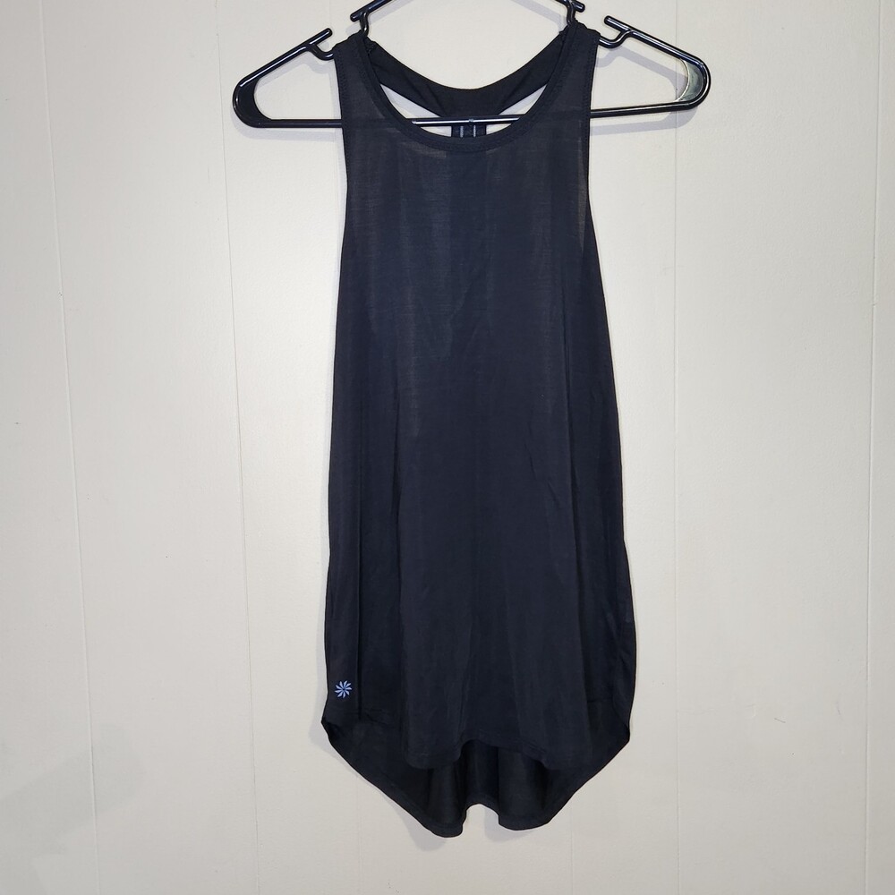 Athleta "Power of She" Flowy T-Back Tank Top Black Size XS